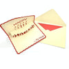 3D Paper Carving Hollow Greeting Card Birthday Wishes Thank You Card(Red)