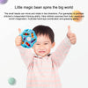 Double Sided Finger Magic Bean Cube Toy Children Intelligence Fingertip Spinning Top (Red)