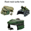 Turtle Basking Platform & Hide - Resin Stump Ornament