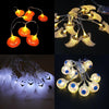 Warm White 1.5m 10LEDs LED Halloween Cartoon Atmosphere Decorative Light String(Transparent Big Ghost)