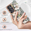 For Samsung Galaxy S25 Ultra 5G Flowers and Plants Series IMD TPU Phone Case(Green Gardenia)