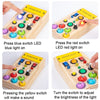 LED Light Switch Busy Board Fishing Game Kids Educational Toy