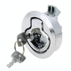 RV / Yacht / Washroom Door Catch Latch Release Cupboard Door Stop Drawer Cabinet Locker, with Key(Silver)