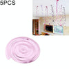 5 PCS 70cm PVC Spiral Ornaments Christmas Kindergarten Classroom Birthday Party Scene Layout Hanging Sequin Ornaments(Light Pink)
