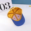C0477 Cartoon Long-Eared Rabbit Pattern Baby Baseball Hat Children Peaked Cap, Size: 50cm Adjustable(Purple Top Pink Brim)
