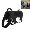 Dog Training Vest, Breathable 1000D Nylon, L (Black)