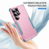 For Samsung Galaxy S25 Ultra 5G TPU + PC Shockproof Protective Phone Case(Pink + Grey Green)