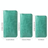 PU Flip Double Phone Card Slot Case, Size:19 x 11cm(Green)