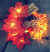 3m 20 LEDs Maple Pumpkin Lantern String Lights Halloween Thanksgiving Garden Party Room Decoration Lights(Warm Light)