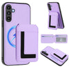 For Samsung Galaxy A13 5G / A04s CX01 Detachable Magsafe Magnetic Card Bag Phone Case(Light Purple)