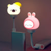 USB Night light LED Cute Bedroom Sleep Eye Protection Bedside Lamp, Style:Regular Version(Rabbit)