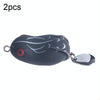 2 PCS HENGJIA Lure Sequins Double Hook Thunder Frog, Specification: 4.2cm 8g(Black White Stripes)