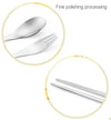 Three-Piece Outdoor Cutlery(Light blue)