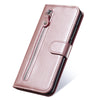 For Huawei nova 9 / Honor 50 5G Calf Texture Zipper Horizontal Flip Leather Phone Case(Rose Gold)