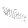 304 Stainless Steel Camping BBQ Frying Pan Steaming Rack, Size: 37x11cm