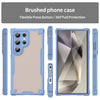 For Samsung Galaxy S24 Ultra 5G Armor Glaze PC Hybrid TPU Phone Case(Blue)