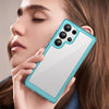 For Samsung Galaxy S25 Ultra 5G Colorful Series Acrylic Hybrid TPU Phone Case(Transparent Blue)