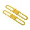 5 PCS Silicon Strap Mountain Road Bike Torch Phone Flashlight  Elastic Bandage Bicycle Light Mount Holder(Yellow)