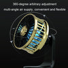 F210 Dual-Engine Car Air Outlet Base Dual-Purpose USB Fan(Gold)