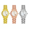 BS Bee Sister  FA1481 Flower Embellished Ladies Alloy Watch Wrist Watches(Silver)