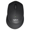 Logitech M330 Wireless Optical Mute Mouse with Micro USB Receiver (Black)