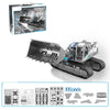 Children DIY Assembly Engineering Fleet Hydraulic Power Crawler Toy(Bulldozer)