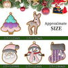 10pcs /Set Elk Snowman Christmas Decorations Pendants PVC Hanging Christmas Tree Ornaments Scene Arrangement Props