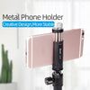 Xiletu Xj-12 Live Broadcast Bracket Fixing Clip Tripod Mount Phone Clamp with 1/4 inch Screw Holes & Cold Shoe Base