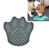 Silicone Slow Feeder Dog & Cat Bowl Mat, Grey, Claw