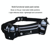TANLUHU Outdoor Sports Running Waist Pack Cross-Country Marathon Stretchy Cell Phone Bag With Water Bottle(Black)