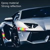 4pcs /Set Car Safety Warning Reflective Anti-Strike Stickers, Color: Epoxy Fluorescent Green