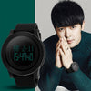 SKMEI 1142 Multifunctional Men Outdoor Sports Noctilucent Waterproof Silica Gel Digital Watch (Black)