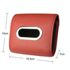 Auto Armrest Tissue Box Car Seat Back Hanging Napkin Pack Cover(Wine Red)