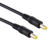 DC Power Plug 5.5 x 2.5mm Male to Male Adapter Connector Cable, Cable Length:1m(Black)