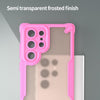 For Samsung Galaxy S22 Ultra 5G Armor Glaze PC Hybrid TPU Phone Case(Pink)