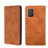 For Asus Zenfone 8 Skin Feel Magnetic Flip Leather Phone Case(Light Brown)