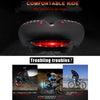 WEST BIKING YP0801083 Bicycle Taillight Thickened Soft And Comfortable Mountain Bike Seat Cushion(Black Blue)