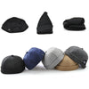 G12788 Iron Mark Street Melon Skullcap Retro Flanged Landlord Hat without Eaves, Size: 58cm(Dark Blue)