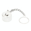 N-Type Female & UHF SO-239 Dust Cap - Silver, Chain