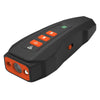 Ultrasonic Anti Barking Device with LED & Laser | Black+Orange