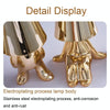 Cute Doll Shape Touch Adjustable Desk Lamp Mini Bedroom Rechargeable Night Light, Spec: 8048(Gold)
