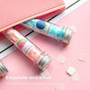 10pcs Disposable Portable Travel Tube Shape Boxed Confetti Soap Mini Soap Plate(Words Series)