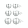 S925 Sterling Silver Platinum Plated Spherical Women Earrings, Size: S
