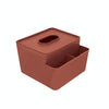 Simple Plastic Multifunctional Tissue Box Home Office Desk Storage Drawer Tray(Dark Flesh)