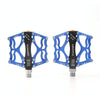 Bicycle Pedal Mountain Bike Aluminum Alloy Palin Pedal Non-Slip Bearing Pedal(901 Blue)