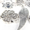 100pcs  Mixed Antique Silver Color European Bracelets Charm Pendants Fashion Jewelry DIY Charms Handmade