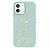 For iPhone 12 Skin Feeling Jelly TPU Hybrid PC Phone Case(Rose Puppy Light Green)