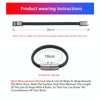 XJ-73 20cm USB to 8 Pin Bracelet Charging Data Cable(Black)