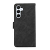 For Samsung Galaxy A36 5G ABEEL Frosted Magnetic RFID Leather Phone Case(Black)