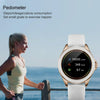 M6009 Glitter Leather Strap Fashion Smart Watch for Women, Support Heart Rate Monitoring & Pedometer & Sleep Monitoring & Calories(Silver)
